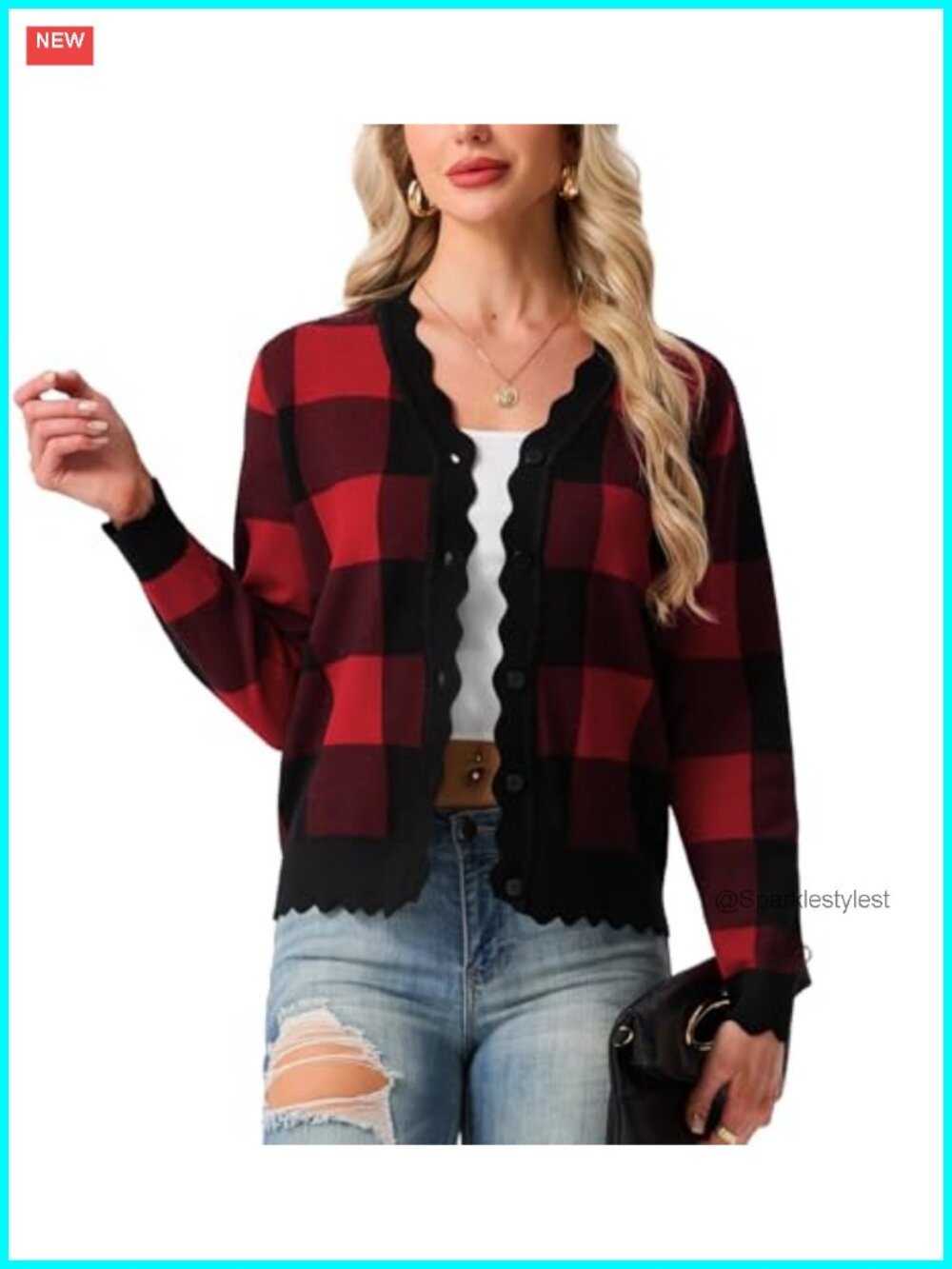 Women's Lightweight Ribbed V-Neck Button Cardigan Sweater Slim Fit